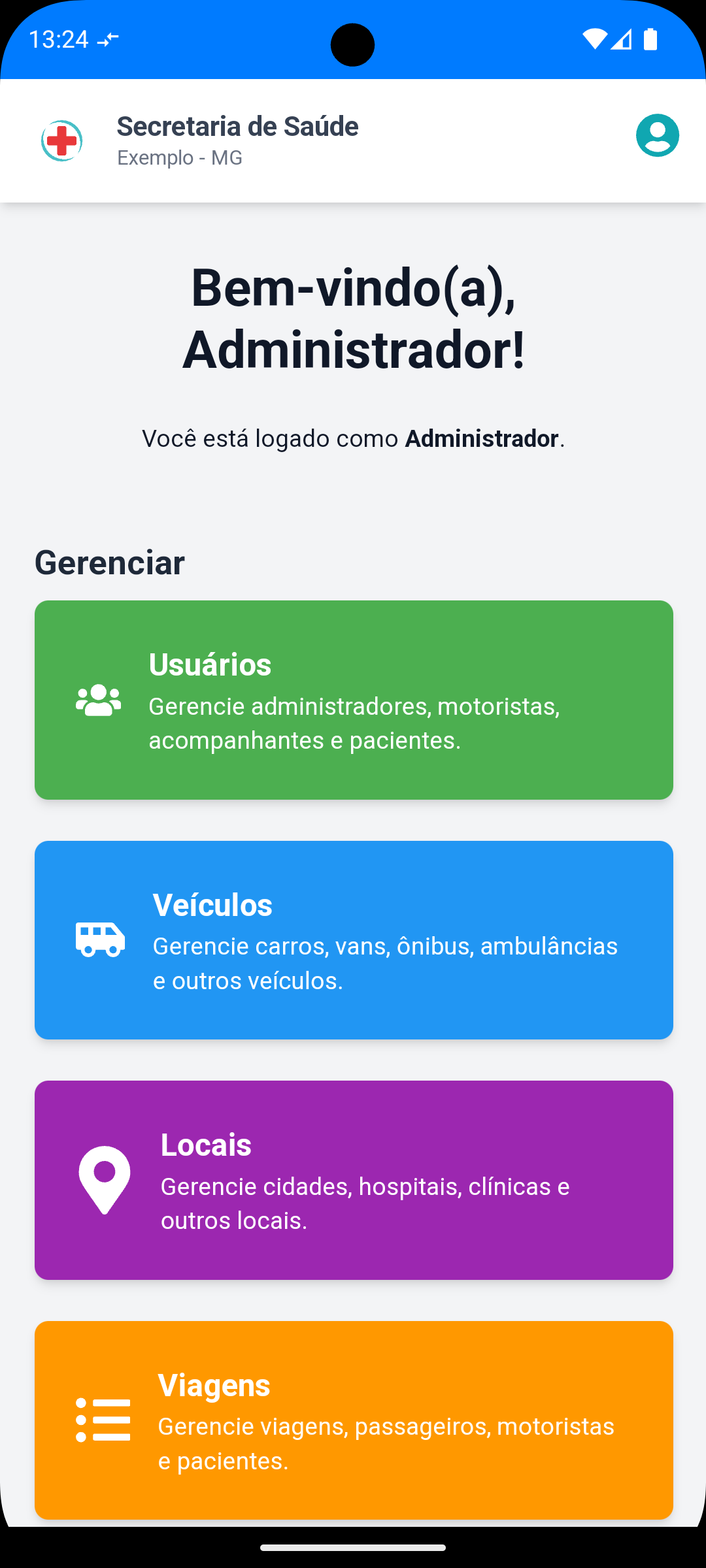 Dashboard Administrativo