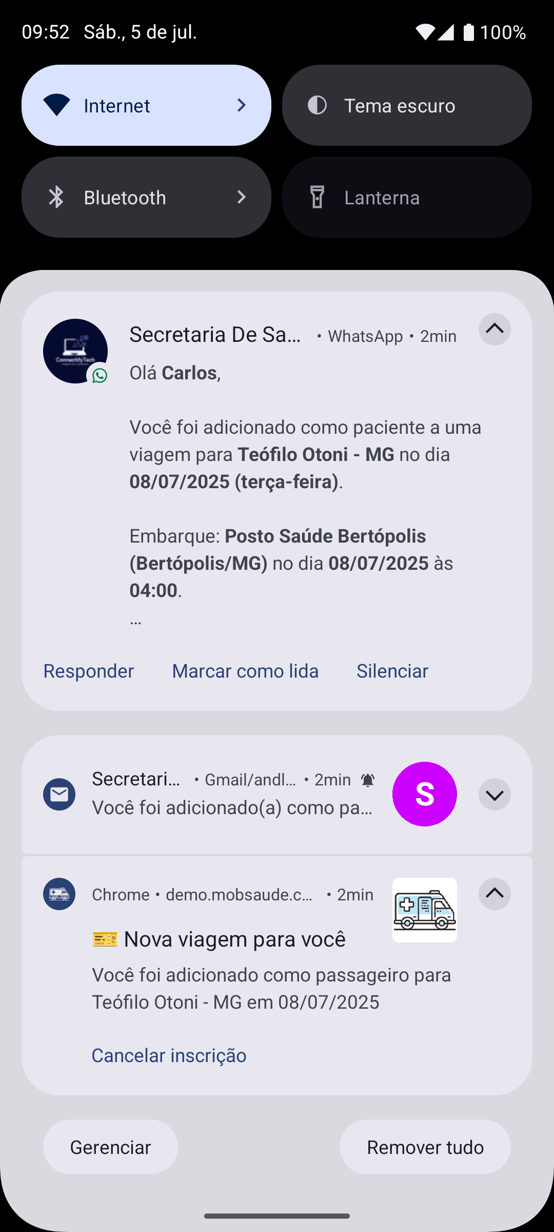 Sistema de Notificações